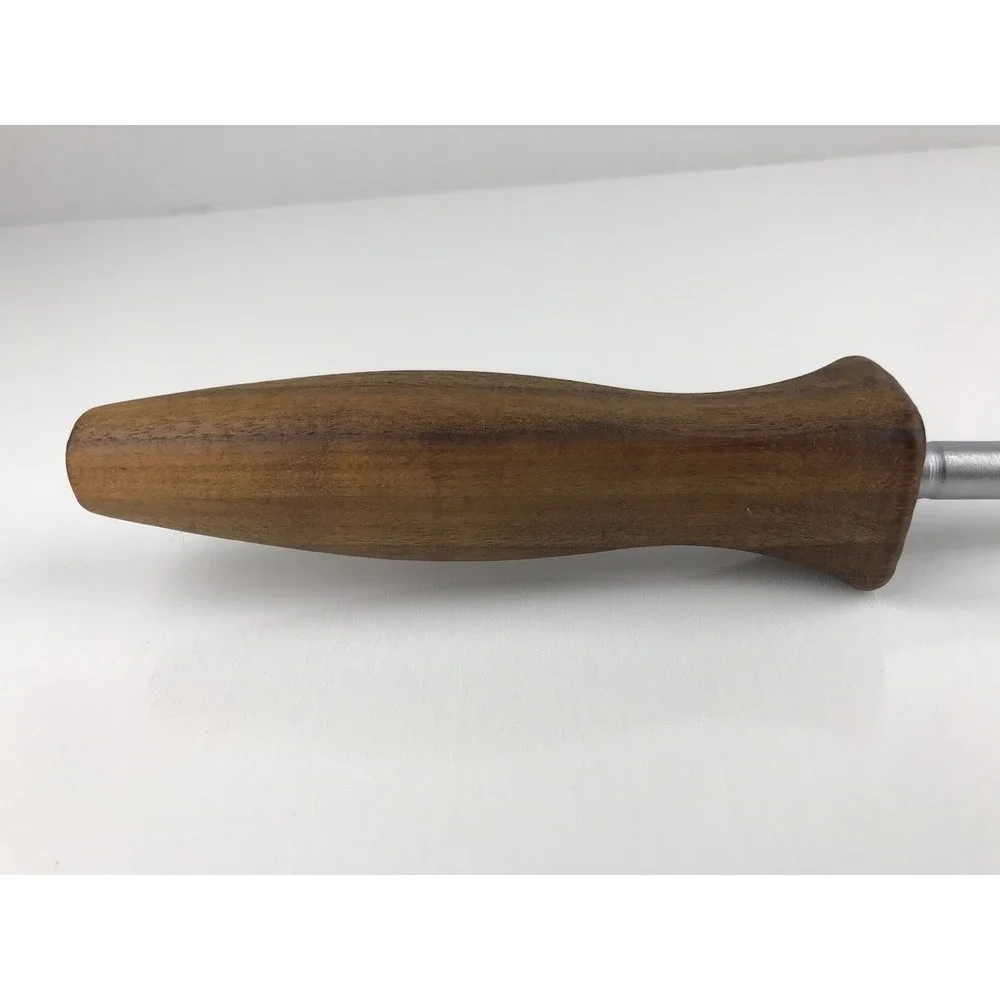 Vintage Knife Sharpening Steel Honing Rod‎ Tool with Wood Handle Kitchen